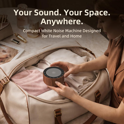 Kipcush White Noise Machine for Baby & Adults, 30 Soothing Sounds, Sleep Sound Machine with 8 Color Night Light, Memory Function, White Noise for Sleeping, Nursery, Office, Travel & Relaxation