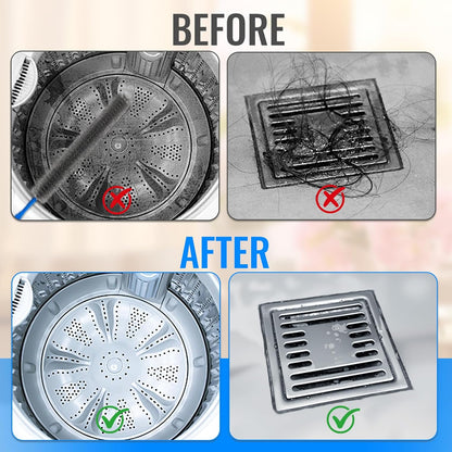 5 Pack Dryer Vent Cleaner Kit, Extra Long Flexible Brushes for Lint, Pet Hair & Dust, Refrigerator Coils, Home Washers, Sinks & Drains