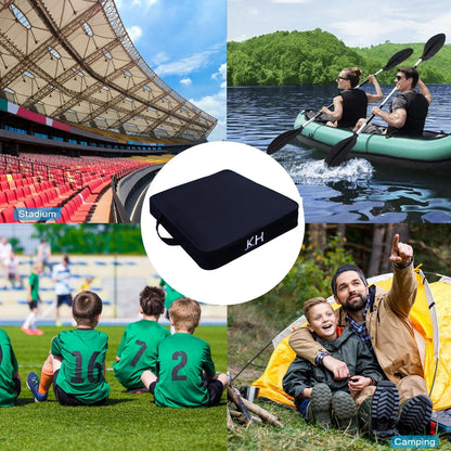 Indoor&Outdoor Chair Cushions, Stadium Seat Cushions for Bleachers, Boat Canoe Kayak Seat, Best for Camping, Bleachers, Sports Events