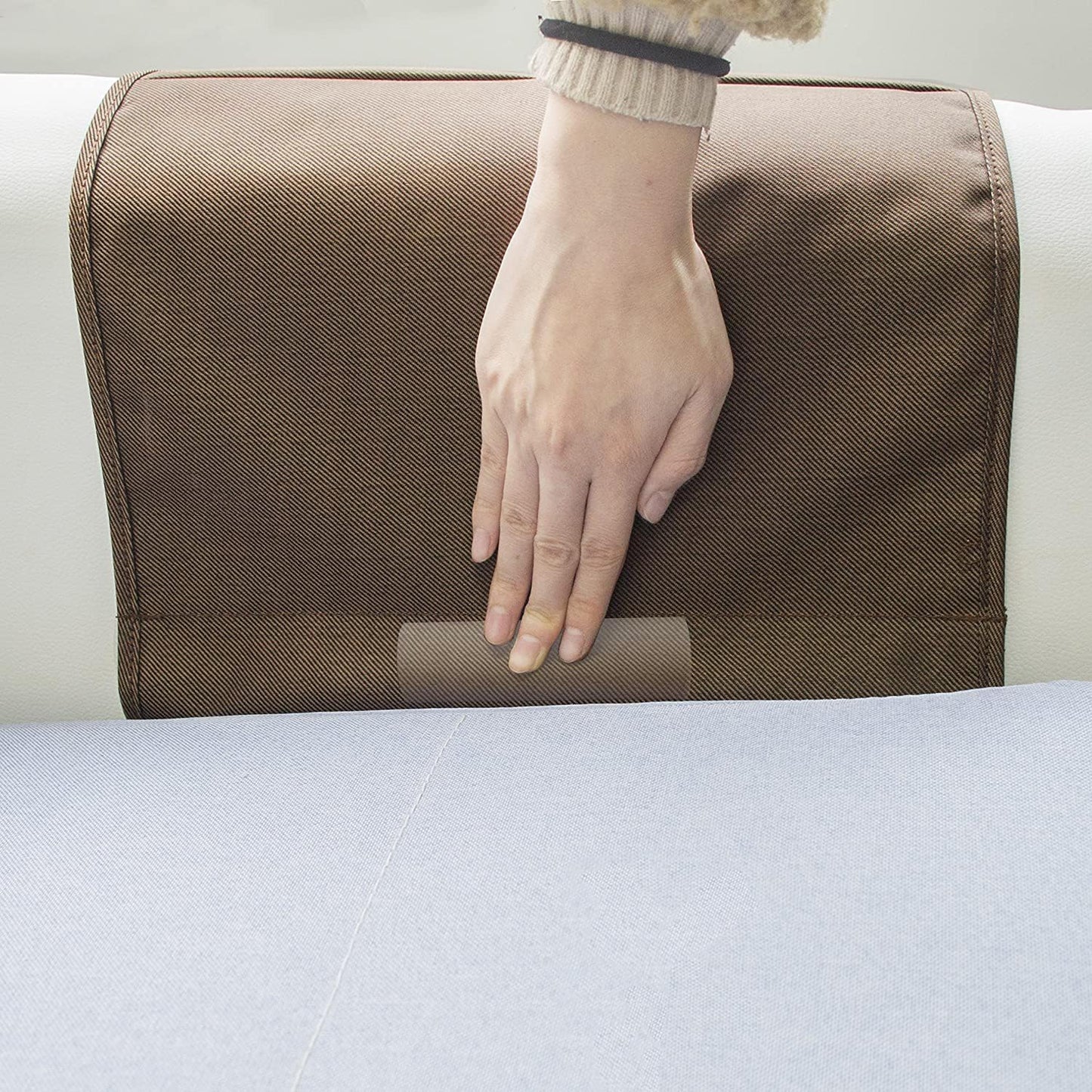 5 Pockets Remote Control Holder, Magazine Rack, Space Saver Organizer, Draped Over Sofa, Couch, Recliner Armrest