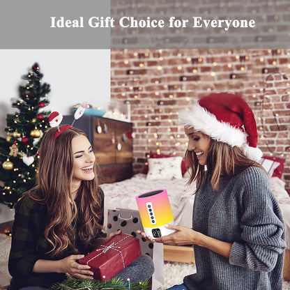 Alarm Clock Bluetooth Speaker, Sound Machine, Night Light, Teen Girl Gifts