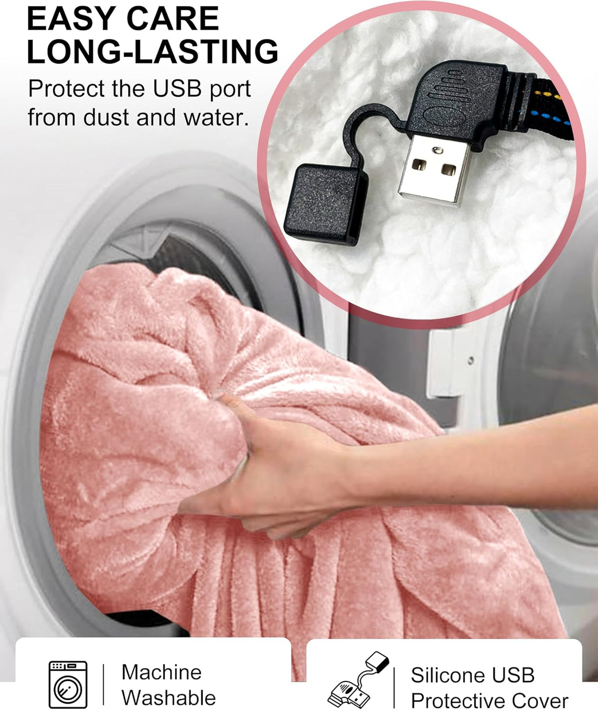 KFUBUO Wearable Heated Blanket Cordless Oversized Hoodie Sweatshirt