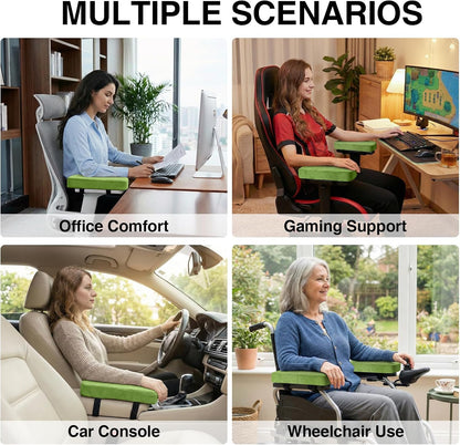 Smiry Memory Foam Office Chair Armrest Pads, Non-Slip Armrest Cushion