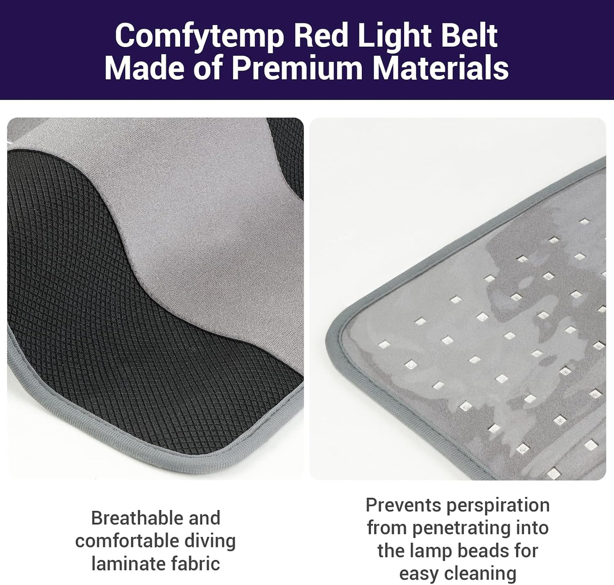 Comfytemp Red Light Therapy Mat for Body, 33'' x 17'', 660nm & 850nm