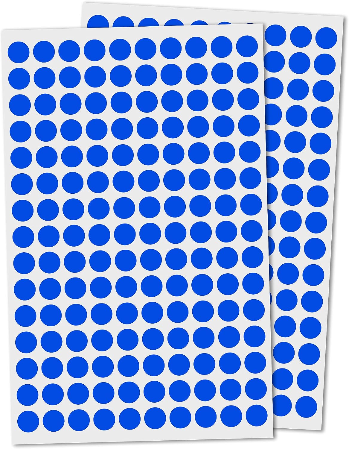 3000 Pieces, Small Colored Dot Round Stickers Labels - 10 Colors, 0.375"