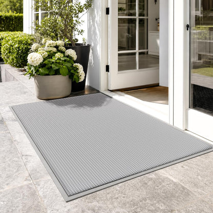 WochiTV Non Slip Drainage Mats PVC Pool Floor Mat 0.23'' Thick Outdoor Indoor Parking Space Mat for Bathroom Garage Basement Backyard Commercial Kitchen 3x16.6Ft
