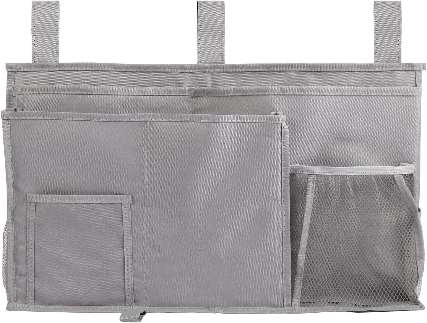 Joyfulife Bedside Caddy Bunk Bed Organizer Bedside Storage Organizer Hanging Bed Organizer Storage Bag Pocket for Bunk, Hospital Beds, College Dorm Rooms, Baby Bed Rails, Camp 8 Pockets (A-Gray)