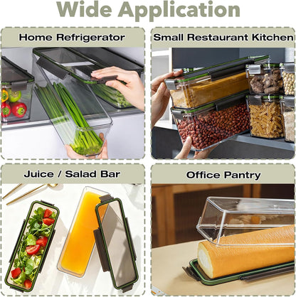 Upgraded Celery Keeper for Refrigerator – 3cm Deeper, BPA-Free Vegetable Storage Container with Reinforced Locking Lid, Durable PP Bin for Fresh Celery, Carrots & Cucumbers