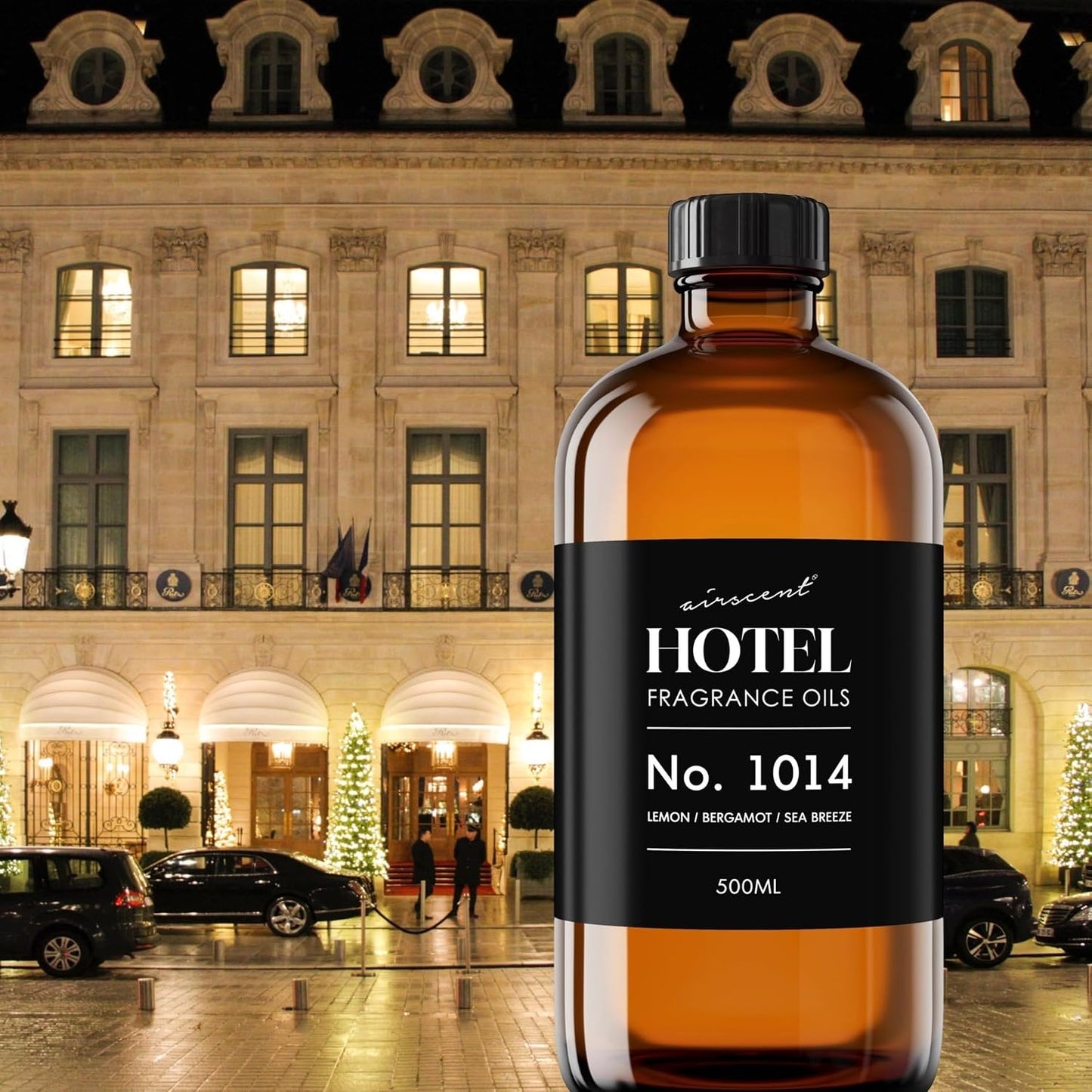 AirScent Hotel Diffuser Oil No. 1014 - Iconic 5-Star Hotel Blend - 120 mL | Lemon Bergamot Sea Breeze - Coastal Blend - Fragrance Oil for Ultrasonic and Waterless Diffusers and Crafting