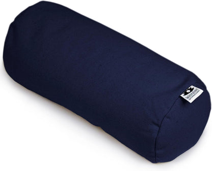 Buckwheat Neck Bolster, Husk Cervical Sleep Roll, Great for use as Body Pillow or in Your Yoga Practice (Burgundy)