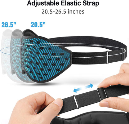 LitBear Breathable Sleep Mask, 3D Eye Mask Sleep for Side Sleepers Women Men