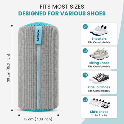 Shoe Washing Machine Bag for Washer and Dryer – 2pc Reusable Shoe Cleaning Bag for Sneakers & Tennis Shoes