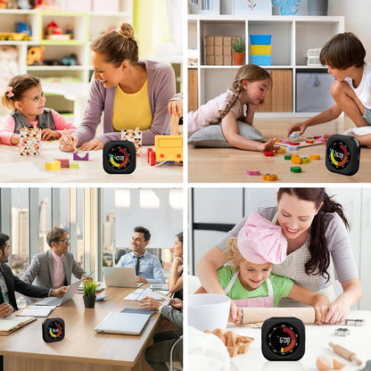 PERSUPER Visual Timer for Kids, Rechargeable 10-Hour Countdown/Up Timer | with 3 Volume Levels, 3 Brightness Display, and Magnetic, Homeschool Study Tool, Large Digital Timers for Classroom, Kitchen