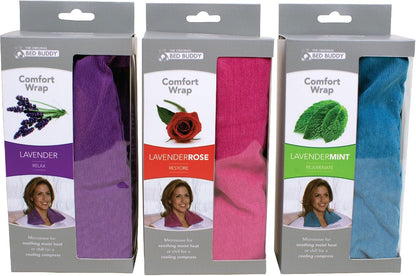 Bed Buddy Heated Aromatherapy Neck Wrap, Lavender & Mint Scented - Microwavable Hot & Cold Therapy for Sore Muscles, Stress Relief, and Relaxation - Soft Plush Fabric with Lavender and Mint