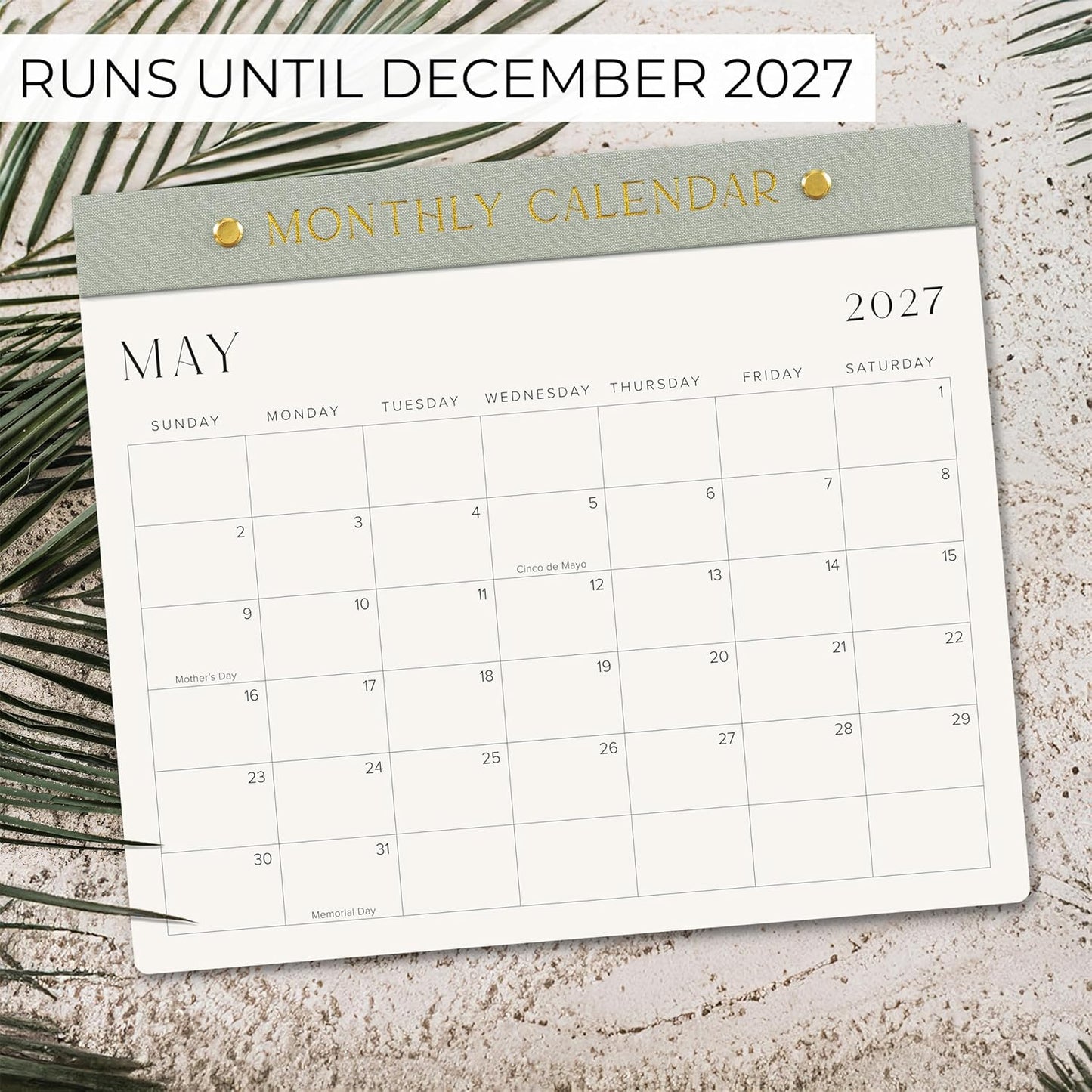 Beautiful 2026-2027 Magnetic Fridge Calendar - Runs June 2026 to Dec 2027 | The Perfect Monthly Refrigerator Paper Calendar for Easy Organizing - Runs from June 2026 Until December 2027