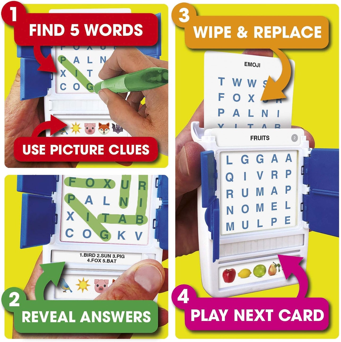 Logos Travel Game - Guess 100 Logos | Flash Cards with Slide Reveal Case | Card Game, Gift, Stocking Stuffer | Hours of Fun for Kids and Adults | Ages 6+
