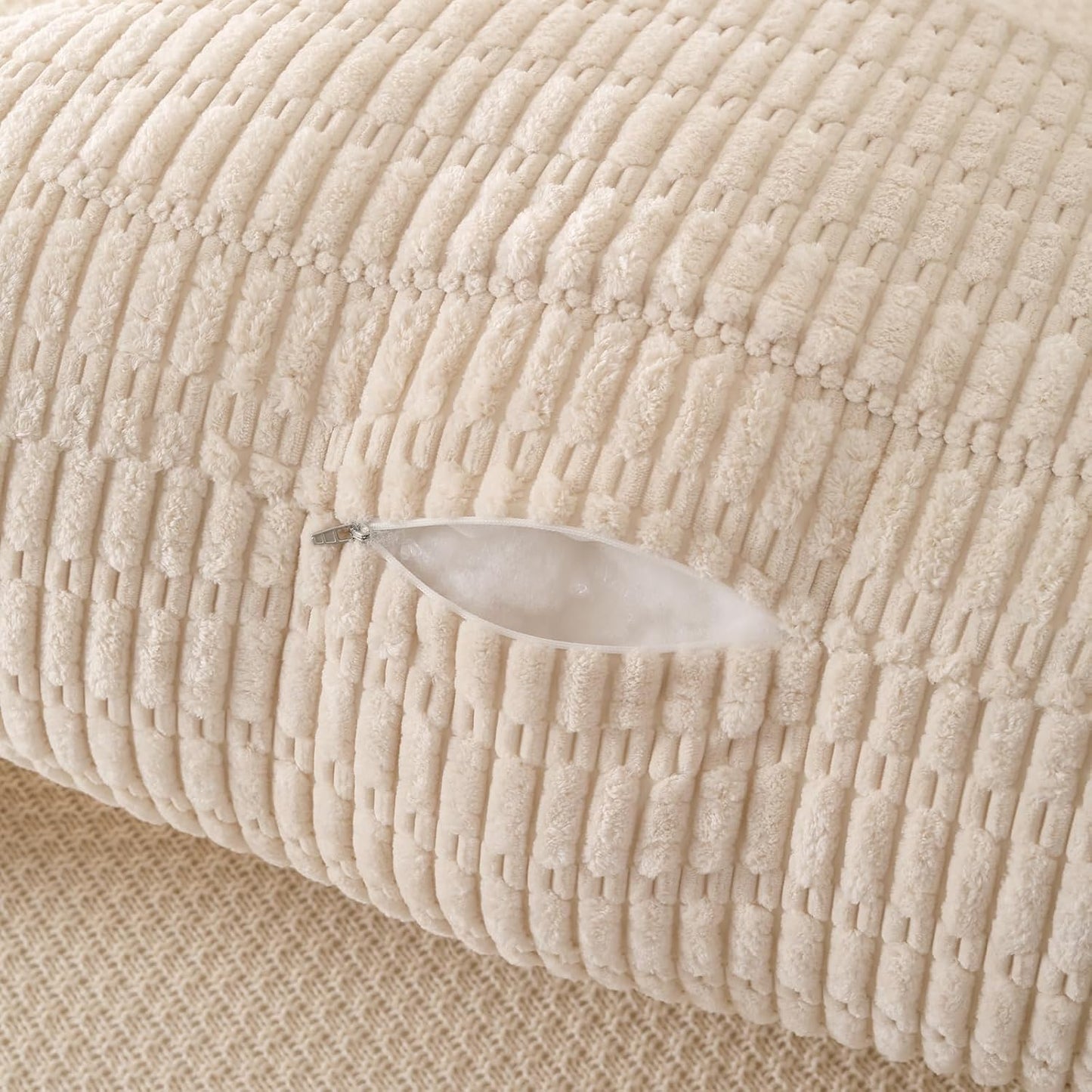 Reading Pillow with Arms for Sitting in Bed,Backrest,White Flannel,M | 17" Backrest Supports Back for College Students,Elbows & Forearms for Dorm Reading,Gaming,Watching TV