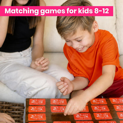 Menique Explore the World Memory Matching Game – Geography Game with 100 Photo Cards, 50 Countries, Flags & Landmarks – Travel Card Game with Educational Booklet, Ages 3+