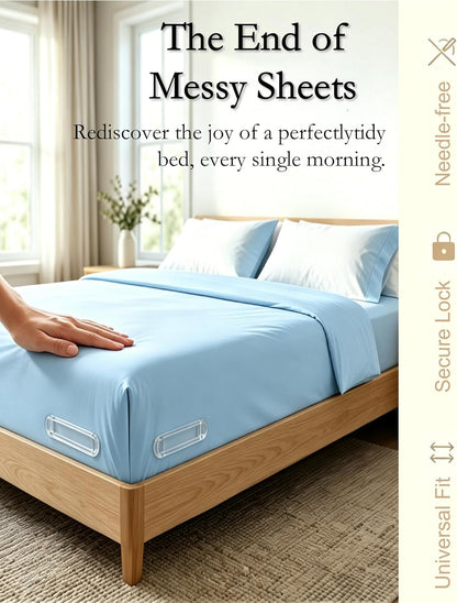 Bed Sheet Grippers 4pc Upgrade for Corners,NonSlip Heavy Duty Sheet Holders