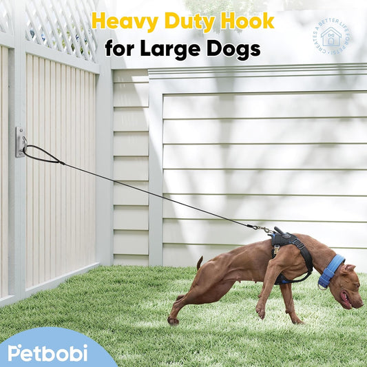 Petbobi Dog Leash Hooks for Wall - Dog Leash Holder, Stainless Steel Wall Mounted Hook, Indoor Outdoor Home & Business Use, Slim Compact & Space Saving Design
