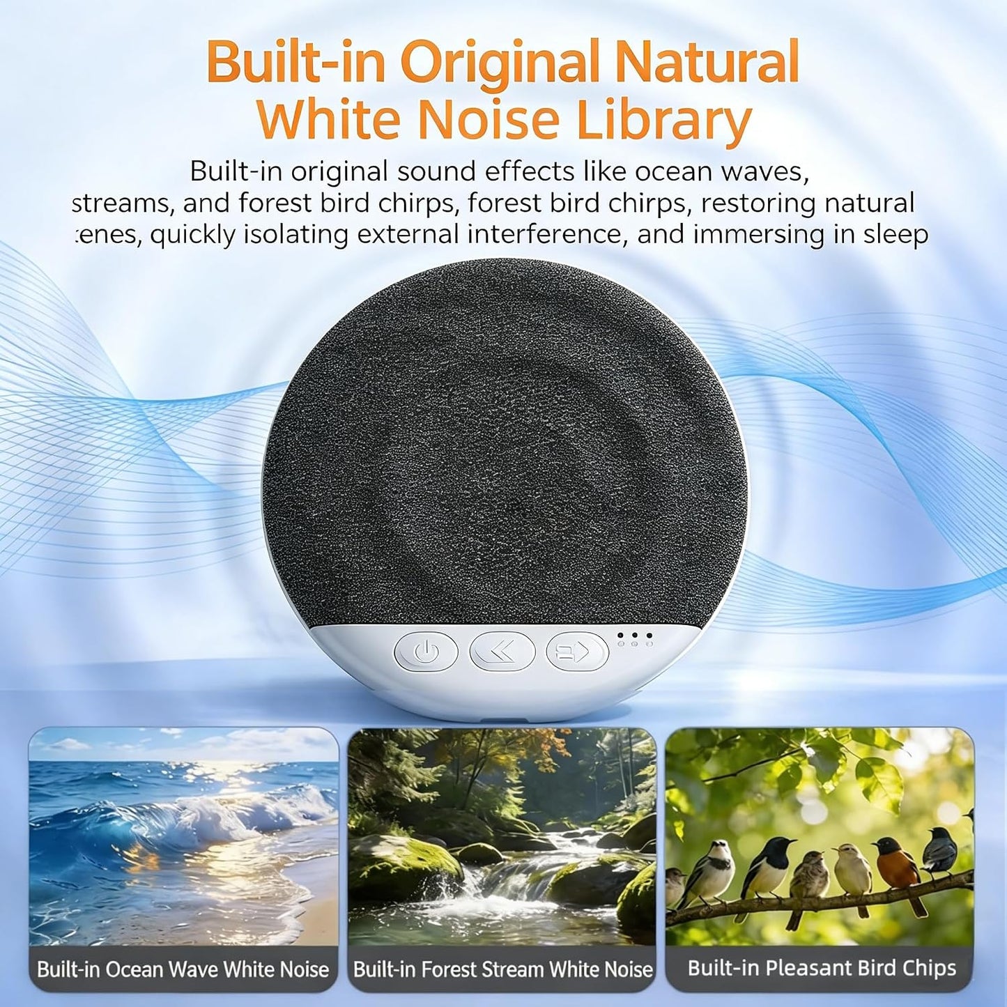 2026 New Bluetooth Pillow Speaker for Sleeping, Ultra-Thin 1.1cm Under Pillow Speaker with White Noise Timer & Bluetooth 5.4, Wireless Sleep Aid with Stereo Bass, Comfortable for Adult Side Sleepers