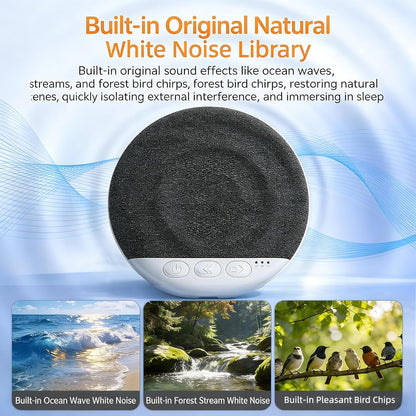 2026 New Bluetooth Pillow Speaker for Sleeping, Ultra-Thin 1.1cm Under Pillow Speaker with White Noise Timer & Bluetooth 5.4, Wireless Sleep Aid with Stereo Bass, Comfortable for Adult Side Sleepers
