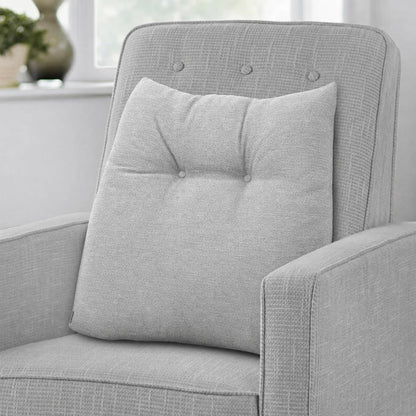 Shinnwa Lumbar Support Pillow for Office Chair, Memory Foam Back Support Pillow for Back Pain Relief, Car, Chair and Couch, 17.5x15x4.5in, Charcoal
