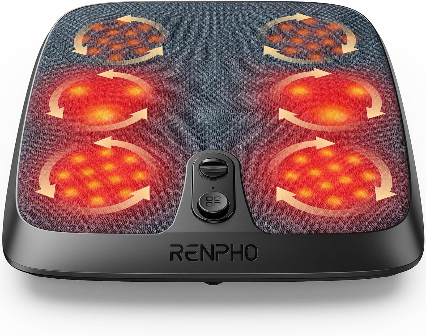 RENPHO FSA Foot Massager Mat with Heat & Kneading for Plantar Fasciitis | Step-Activated On/Off, Pressure Trigger, FSA Eligible HSA, Slim & Fits under Sofa, Gifts for Women, Fits up to Size 12
