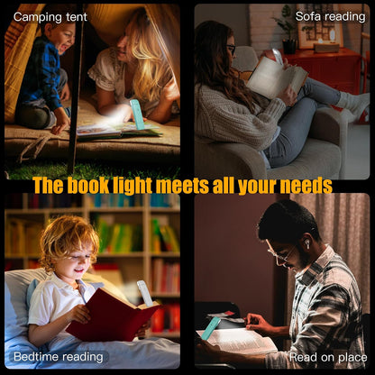 KunHe 10 Pack USB Rechargeable Book Light Bulk for Reading at Night in Bed LED Reading Lights with Clip for Kids & Adults Bulk Gift for Book Lovers