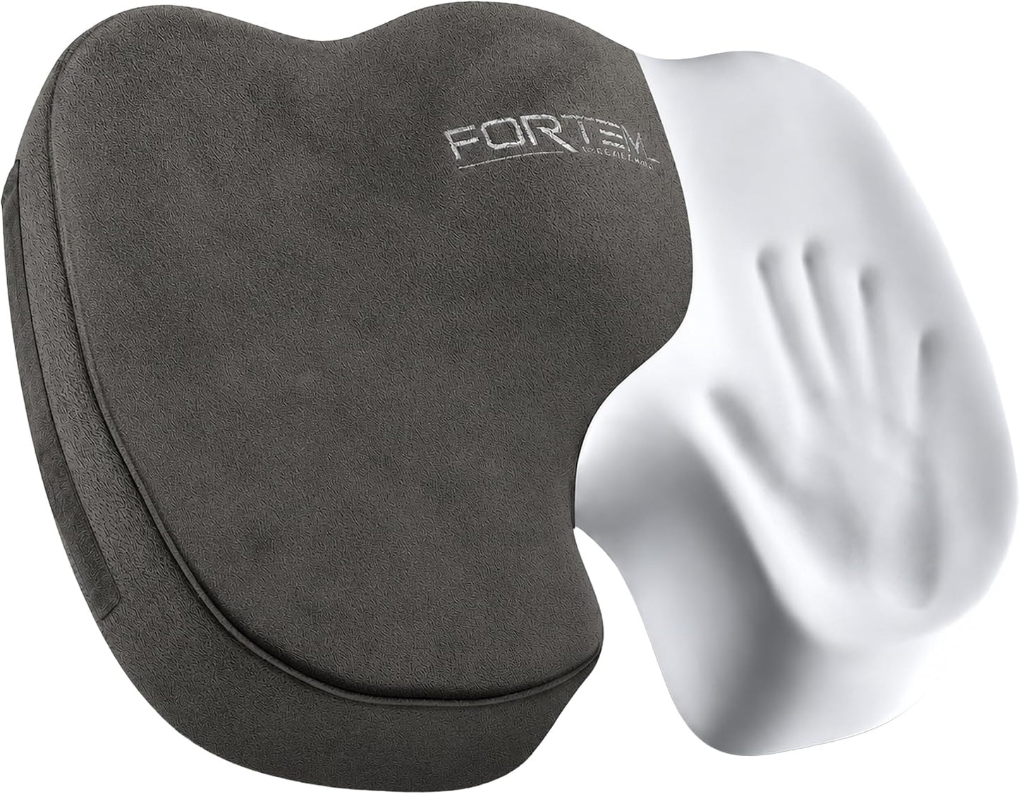 FORTEM Seat Cushion, Office Chair Cushion, Memory Foam Car Seat Cushions, Sciatica Coccyx Tailbone Pain Relief, Chair Cushions for Back Support, Sitting Pad for Gaming, Washable Cover, Non Slip