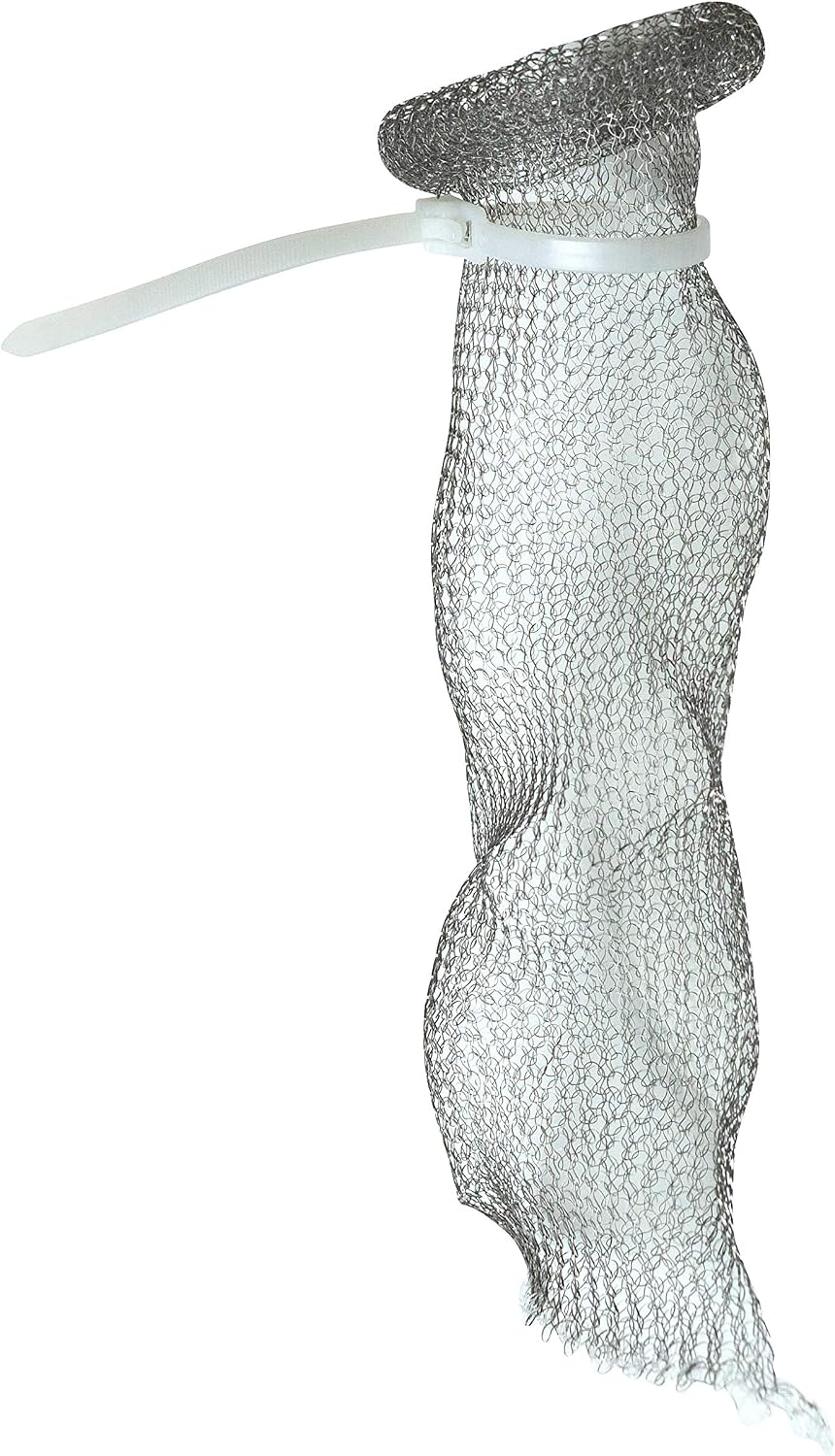 Stainless Steel Washing Machine Lint Traps: Washer Hose Lint Remover with Cable Ties - 3 Count Per Pack
