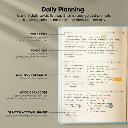 Dated, 2026 Planner, 5.8” x 8.3” - The #1 Productivity Planner to Achieve Your 2026 Goals - Planner 2026-2027 by PRODUCTIVITY STORE (A5, GREY)