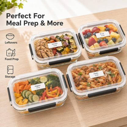 Blank Writable Water Dissolvable Food Labels, 1 x 2, 500/Roll | Food Storage Labels That Wash Away for Meal Prep, Containers, Pantries, Restaurants, Kitchens and Freezers. Made in USA