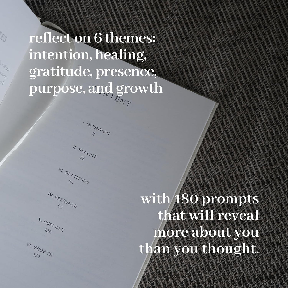 INSIDE THEN OUT Dig Deeper Journal - Guided Daily Journal with 180 Undated Prompts for Intention, Healing, Growth, Gratitude, Self Love & Discovery - Self Care Routine Gift for Women and Men