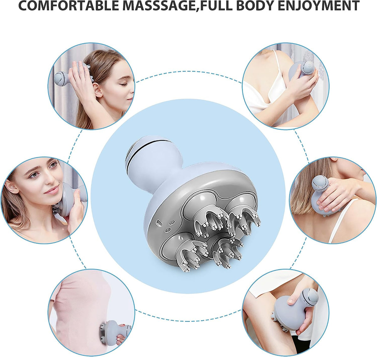COMFIER Scalp Massager for Hair Growth, Electric Head Massager, Tangle-Free