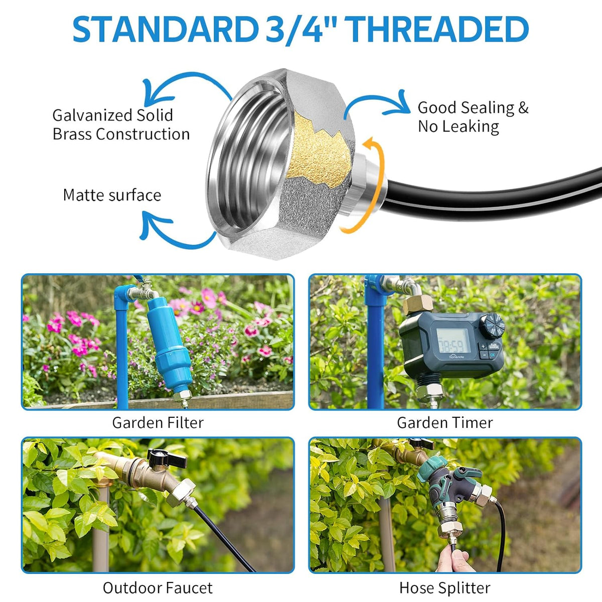 homenote Misting Cooling System, 75FT(23M) Pre-Assembled Mister Kit