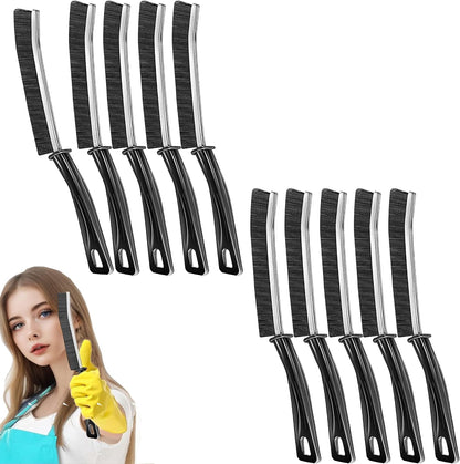 3Pcs Hard-bristled Crevice Cleaning Brush, Multifunctional Thin Gap Scrub Brush, Bathroom Cleaner Tools for Household Use, Kitchen, Window, Toilet, Grout, Faucets, Car