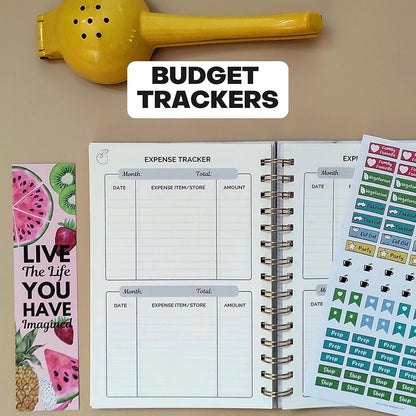 Life & Apples Weekly Meal Planner Notebook with Grocery List, Forest | Meal Planning Notebook, Meal Prep Journal and Food Planner to Organize a Weekly Menu, Grocery List and Family Meals