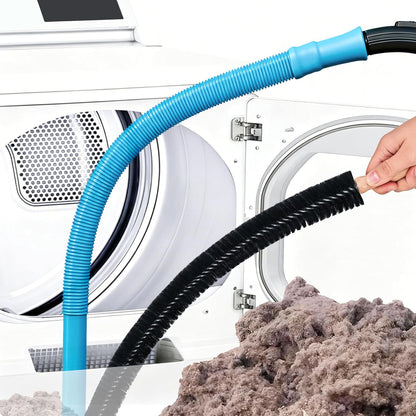 Dryer Vent Cleaner Kit Dryer Lint Cleaner Kit - Household Universal Vacuum Hose Attachment + Lint Brush for Easy Vent Cleaning, Hose Fit Most Vauum Cleaners to Improve Dryer Efficiency