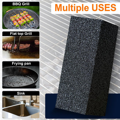 4 Pack Grill Cleaner Brick, Heavy Duty Pumice Stone Cleaning Brick