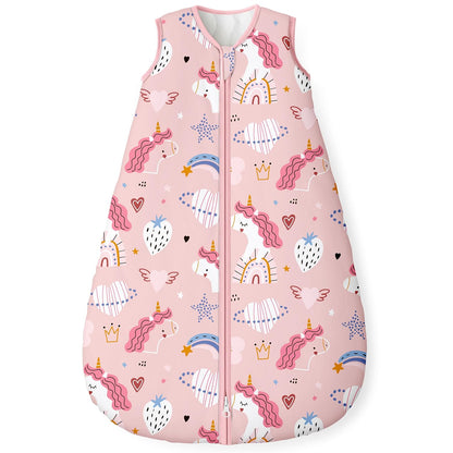 Yoofoss Baby Sleep Sack 0-6 Months Wearable Blanket for Babies 100% Organic Cotton 2-Way Zipper TOG 0.5 Toddler Sleeping Sack 3 Pack, Sleep Sacks