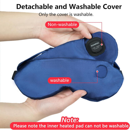 Cordless Heated Eye Mask,Eye Mask for Dry Eyes,Improved Sleep