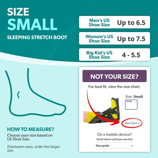 BraceAbility Sleeping Stretch Boot - Plantar Fasciitis Night Foot Splint Adjustable Achilles Tendonitis Brace for Fascia, Tendon and Calf Stretching, Heel and Bone Spur, Arch Pain Treatment (Medium)