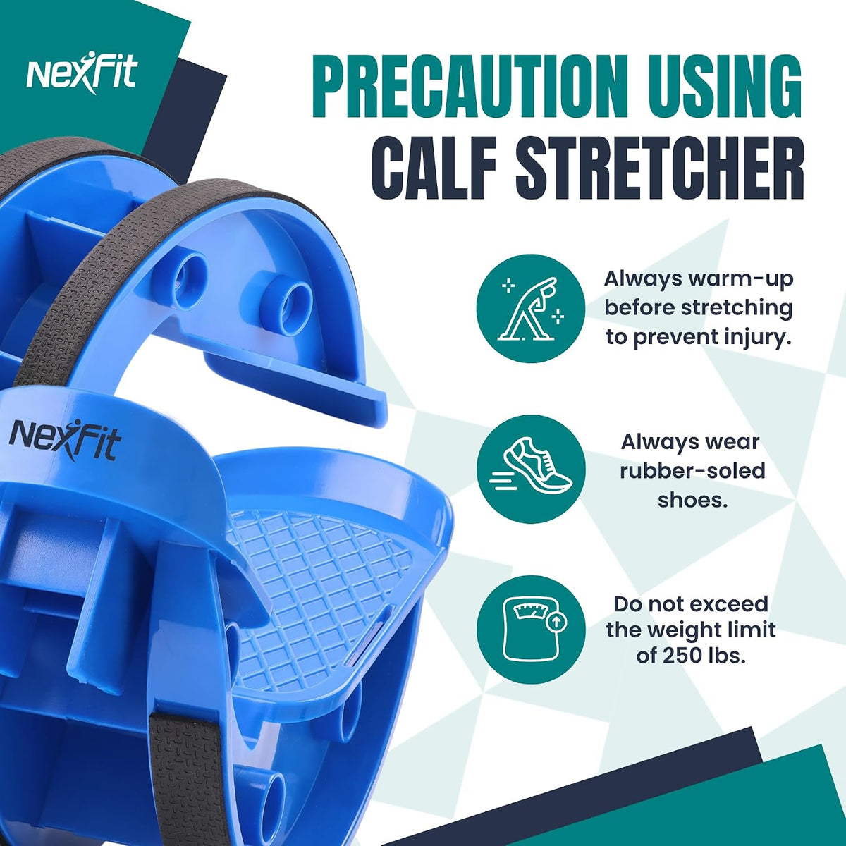 Foot & Calf Stretcher – Premium Stretcher for Plantar Fasciitis, Achilles Tendonitis Relief – Foot Rocker with Durable, Slip-Resistant Design - Stretch Guide for Effective Leg Flexibility