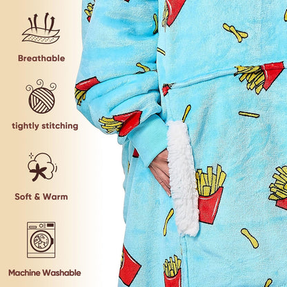 yescool Wearable Blanket Hoodie as Christmas Birthday Gifts for Women Mom - Colors A