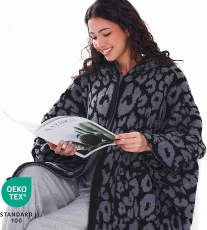 WDCOZY Wearable Blanket Hoodie Poncho Throw Comfy Soft Warm Cape Shawl Cozy Cloak Wrap Hooded with Sleeves For Women Adults