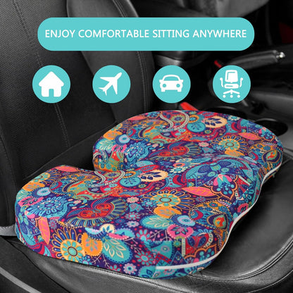 Tailbone Pain Relief Cushion, Memory Foam Seat Cushion for Coccyx Sciatica Pain Pressure Relief Office Desk Chair