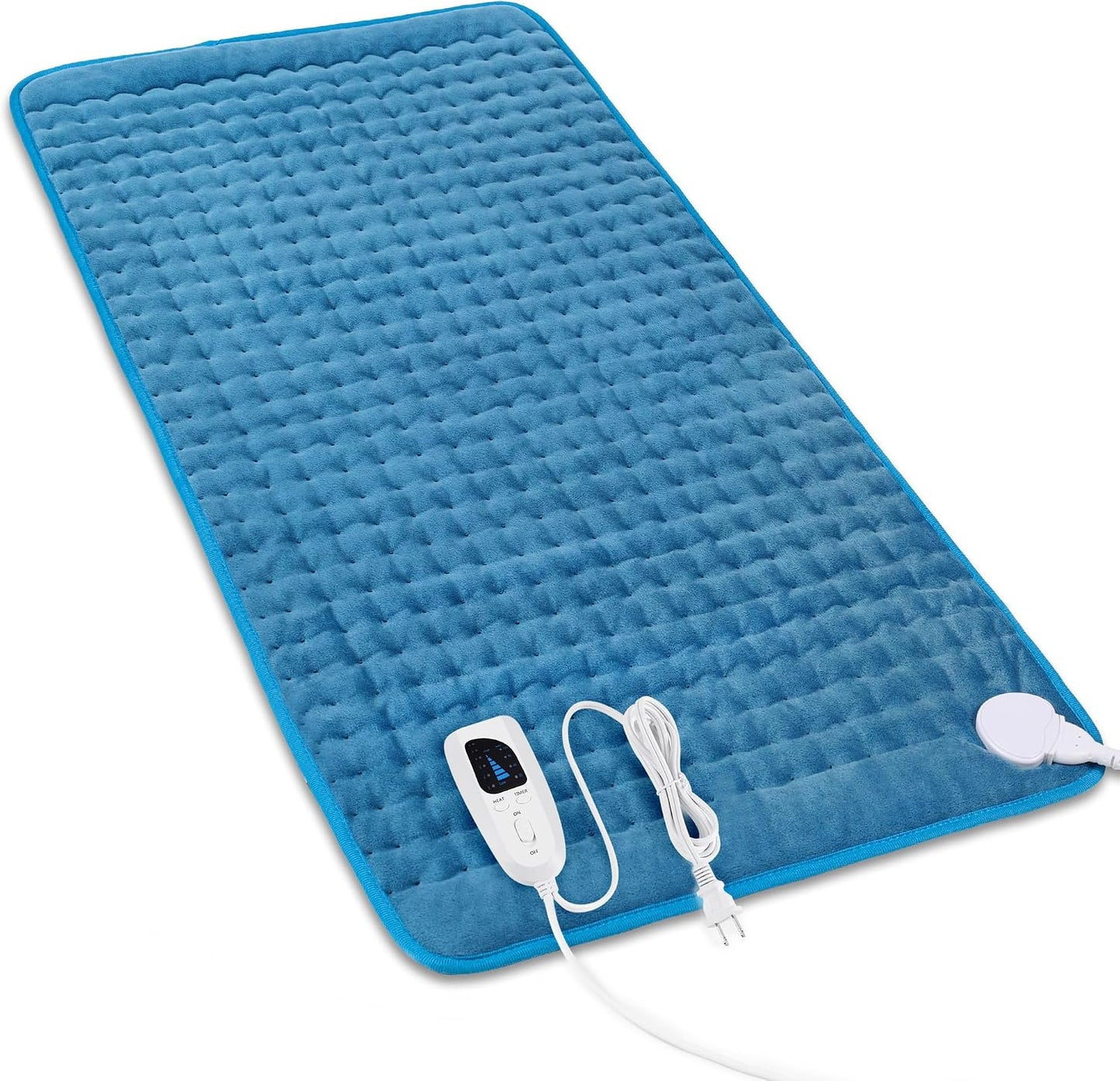 Heating Pad,Heated Blanket,Heating Pad for Back Neck,Grey,24x12 Inch | Electric Heating Pad,Dry/Moist Heat Heating Pads,Heating Pads for Shoulder,Abdomen,Heat Pad for Women Men,Birthday Gift
