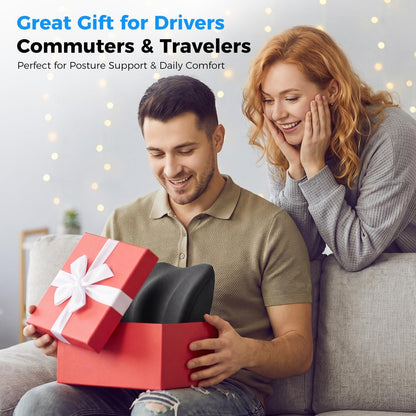 Lumbar Support Pillow for Car – Memory Foam Whole Back Relief