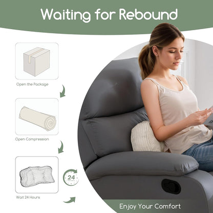 HIGOGOGO Lumbar Support Pillow for Recliner Chair/Accent Chair/Couch/Office Chair, Tufted Corduroy Back Support Cushion for Elderly, Recliner Cushions for Back Rest, Pain Relief, Reading, Dark Grey